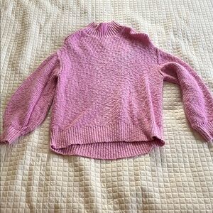 Aerie Soft Pink Turtleneck Sweater